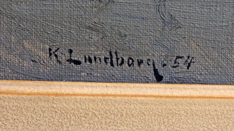 KARL LUNDBORG, olja på duk, sign och dat -54.