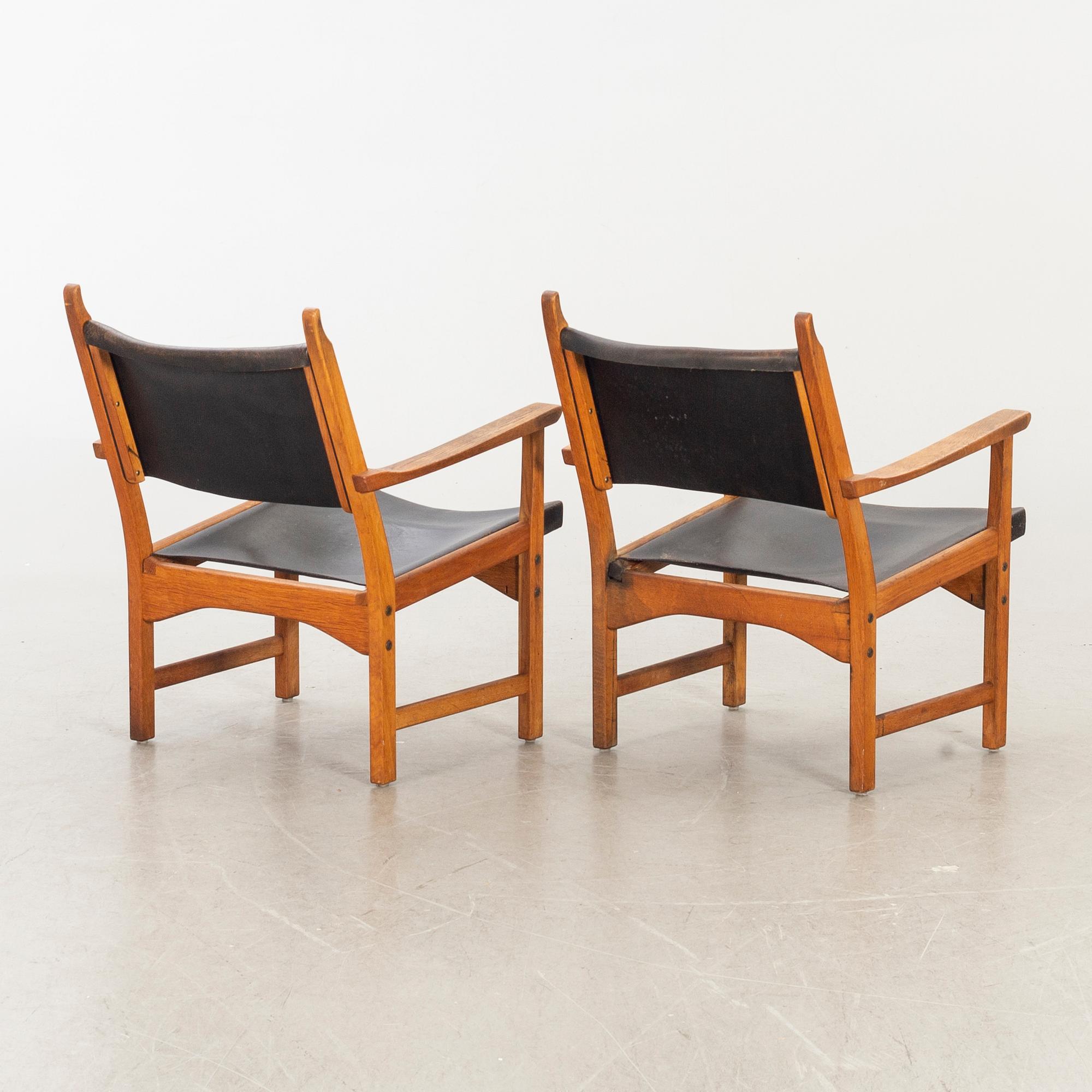 CARL MALMSTEN & YNGVE EKSTRÖM, fåtöljer ett par, "Caryngo", ESE-möbler, Vaggeryd, 1955.