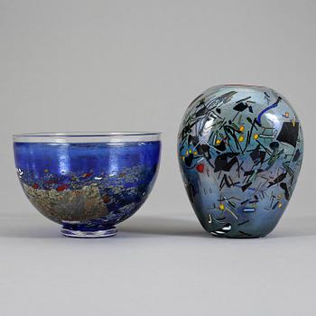 VAS OCH SKÅL, glas, Bertil Vallien, Kosta boda.