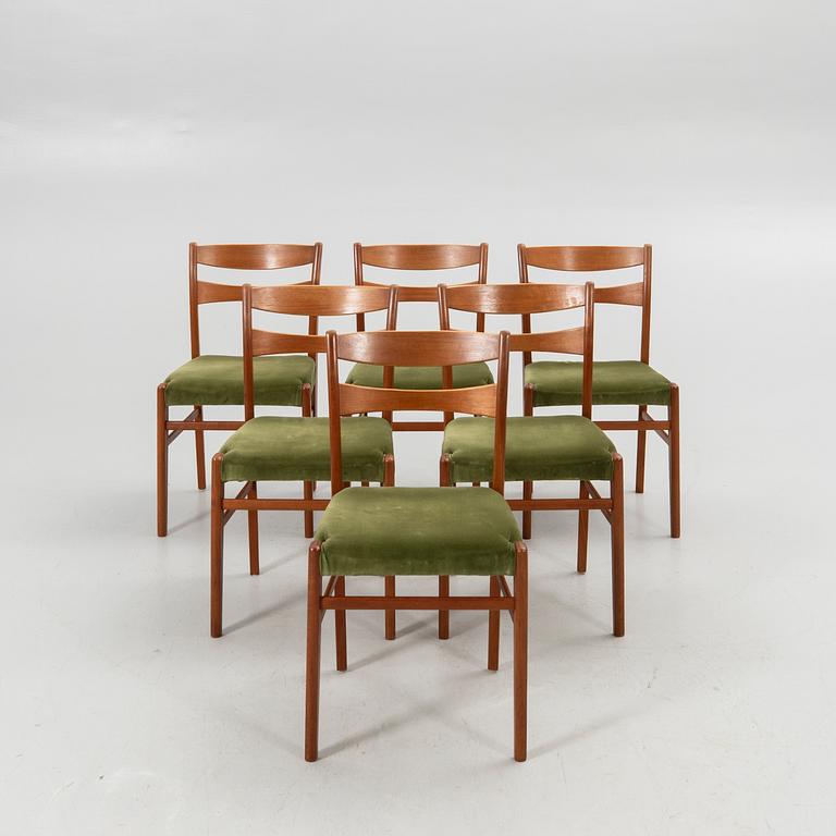 Chairs, 6 pcs, probably Troedssons Möbler, Furulund, mid-20th century.