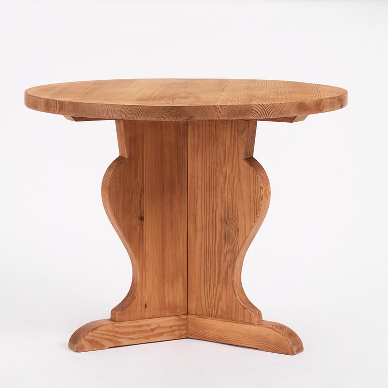Nordiska Kompaniet, a Swedish Modern "Lovö" pine table, 1940s.