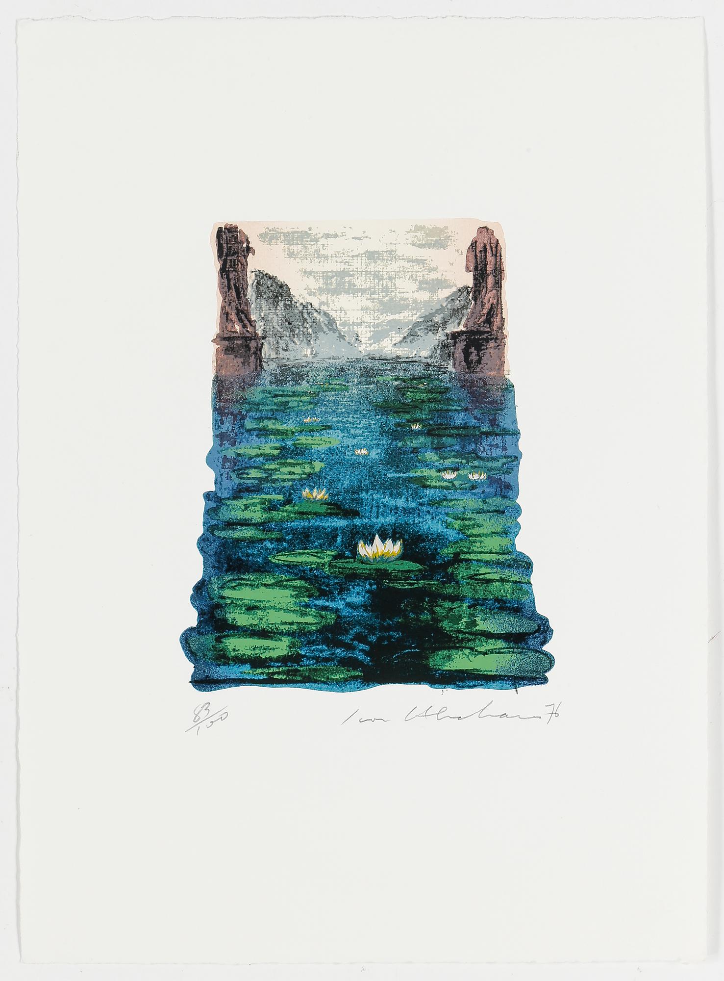 IVOR ABRAHAMS, färgserigrafier (2), 1976,  signerade och numrerade 83/100.