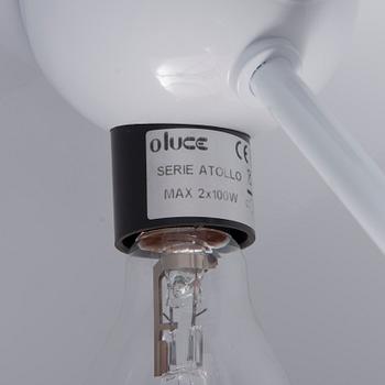 VICO MAGISTRETTI, an 'Atollo' table lamp for Oluce. Designed 1977.
