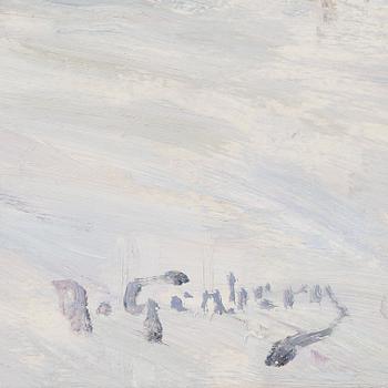 ANTON GENBERG, Olja på pannå, signerad.