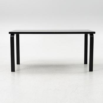 Alvar Aalto, a dining table and eight chairs, model 69, Artek, Finland, end of the 20th century.