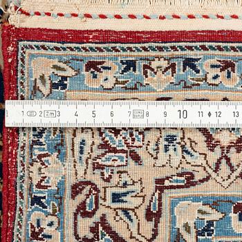 A semi-antique Nain Tusheshk, signed, ca 324 x 223 cm.