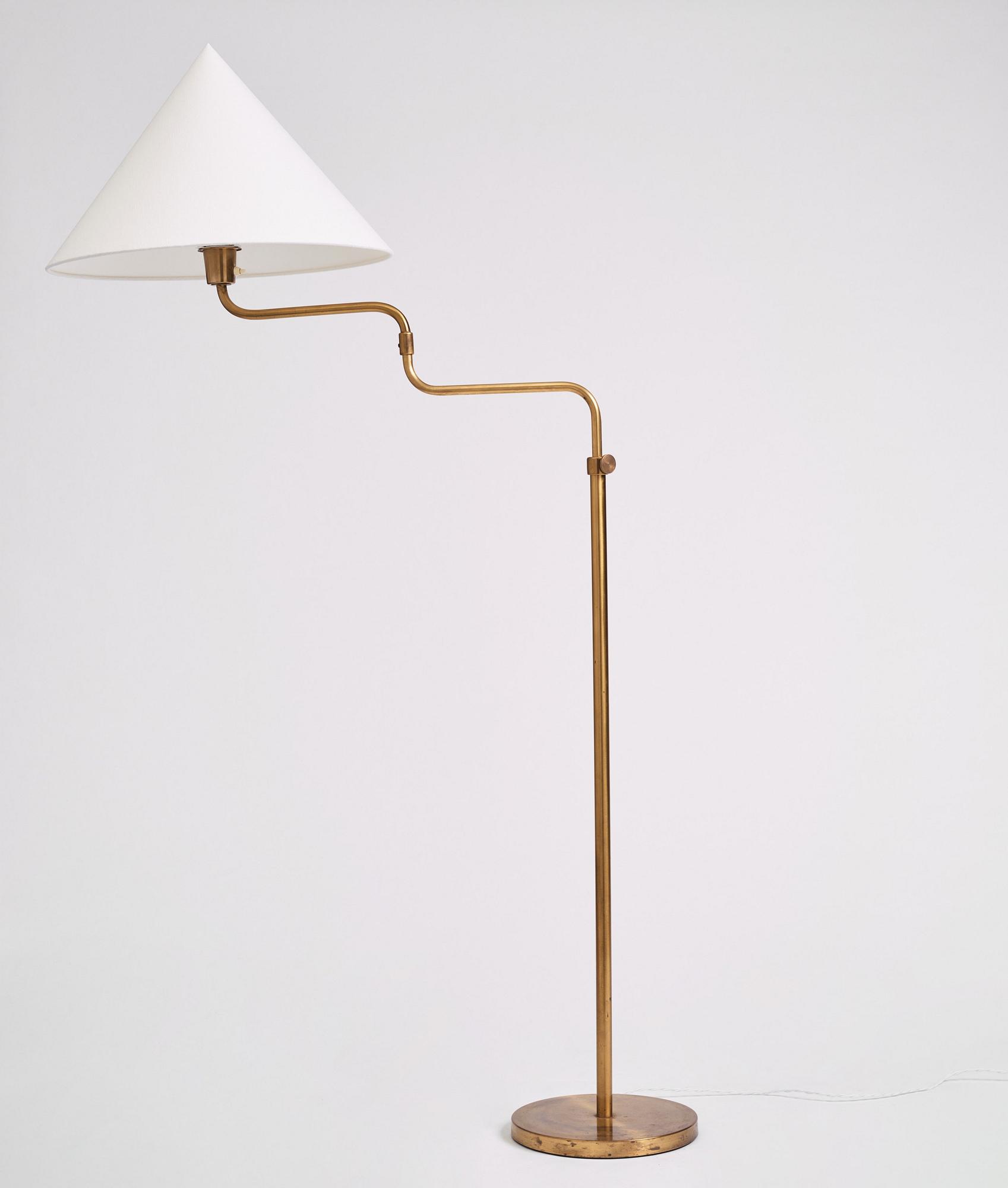 Bertil Brisborg, a floor lamp model "32620", Nordiska Kompaniet 1940s.