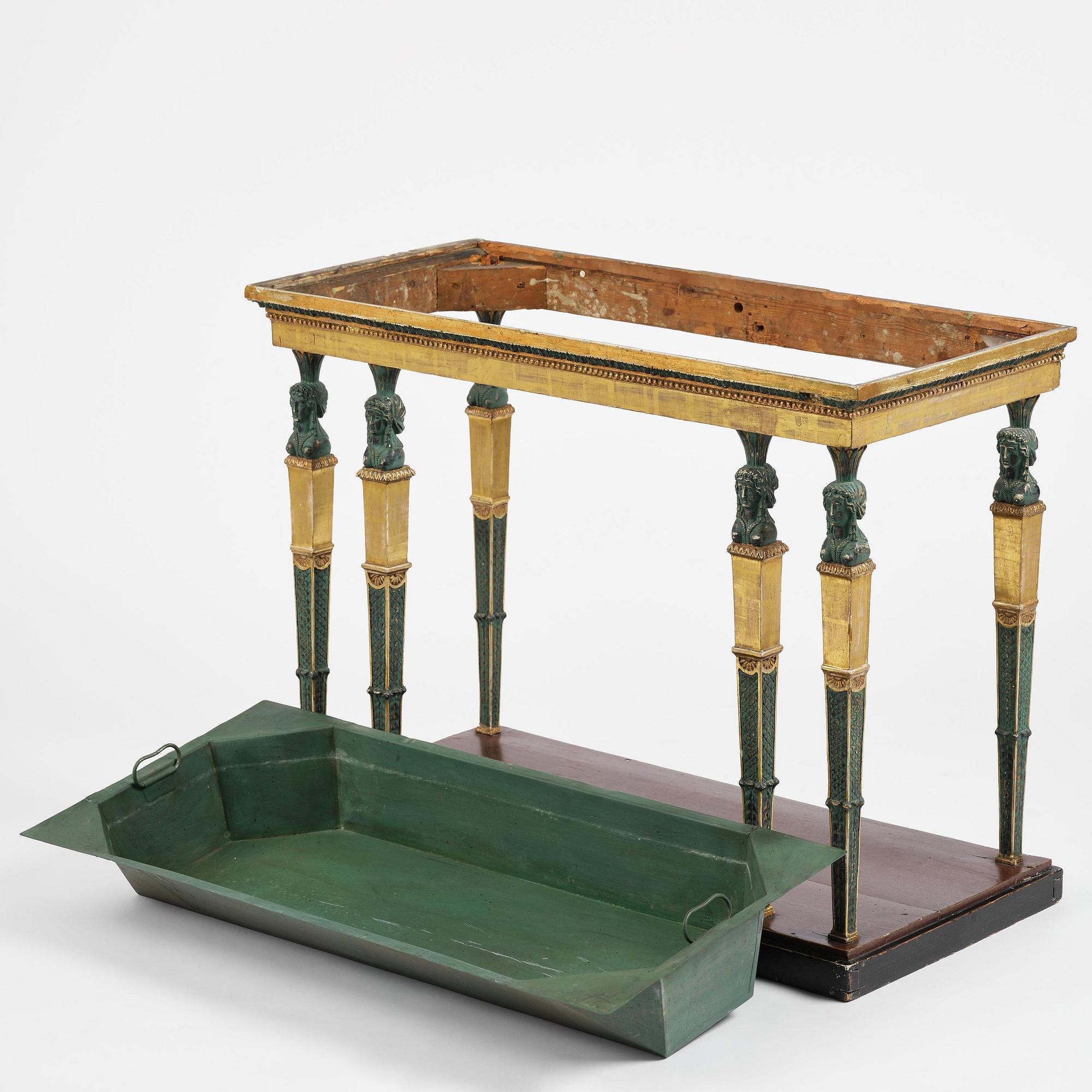 Konsolbord, Stockholmsarbete, omkring år 1800, Sengustavianskt.