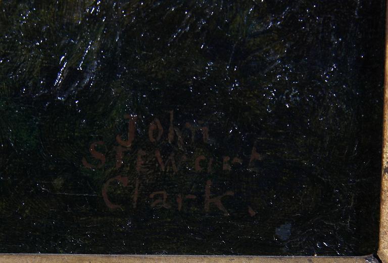JOHN STEWART CLARK, olja på duk, sign, England omkring 1900.