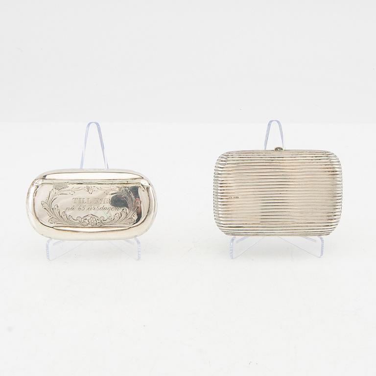 Dosor/etuin 8 st silver 18/1900-tal.