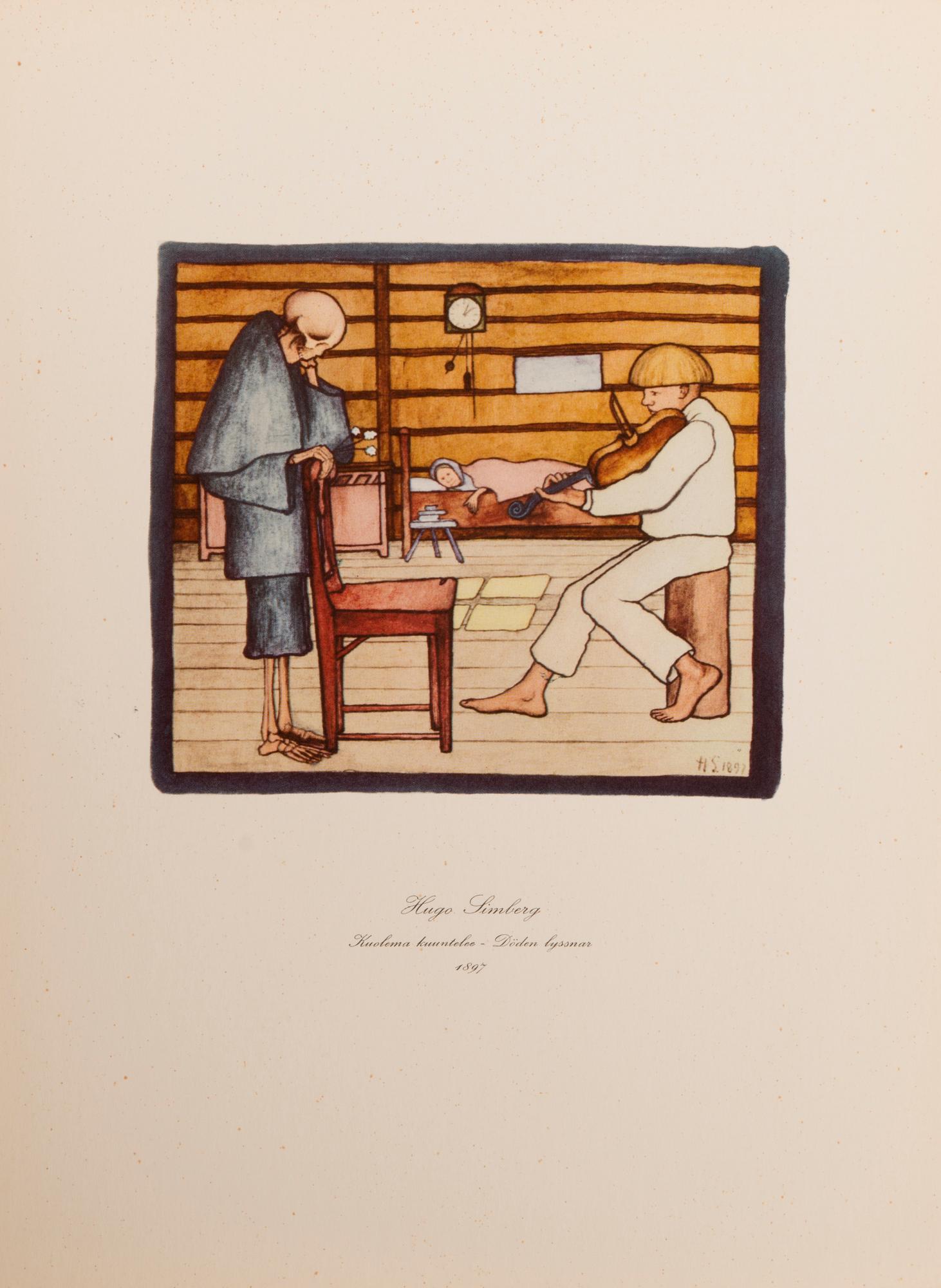 HUGO SIMBERG, after, a folder with 20 off-set printings, WSOY Porvoo 1952.