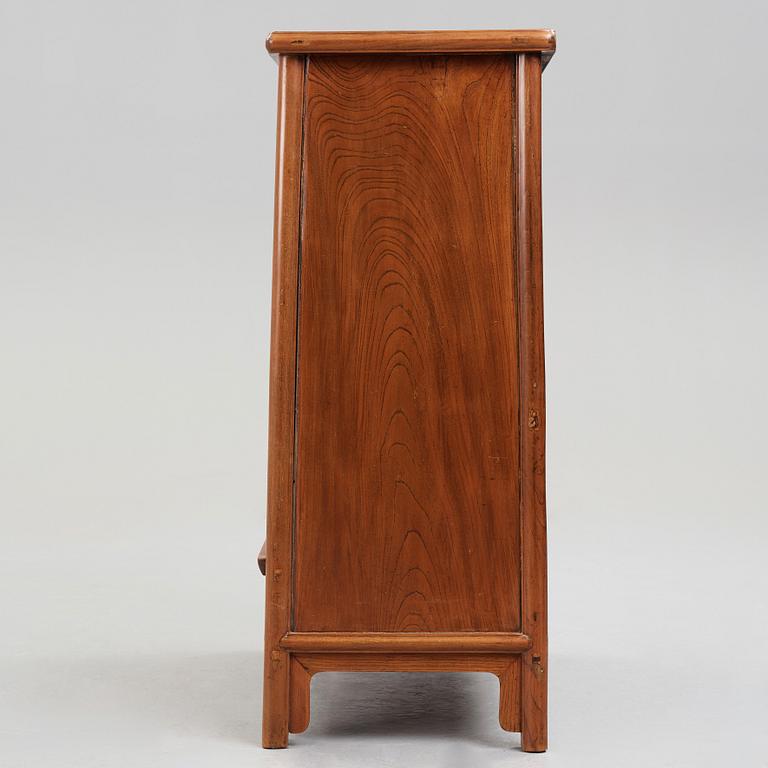 A Chinese hardwood cabinet, Qing dynasty, presumably 18th Century.