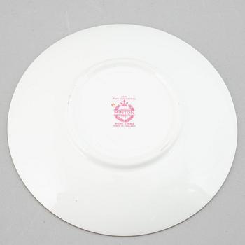 A part 'Pink Cockatrice' dinner and coffee and tea service, England, Minton, early 20th century (123 pieces).