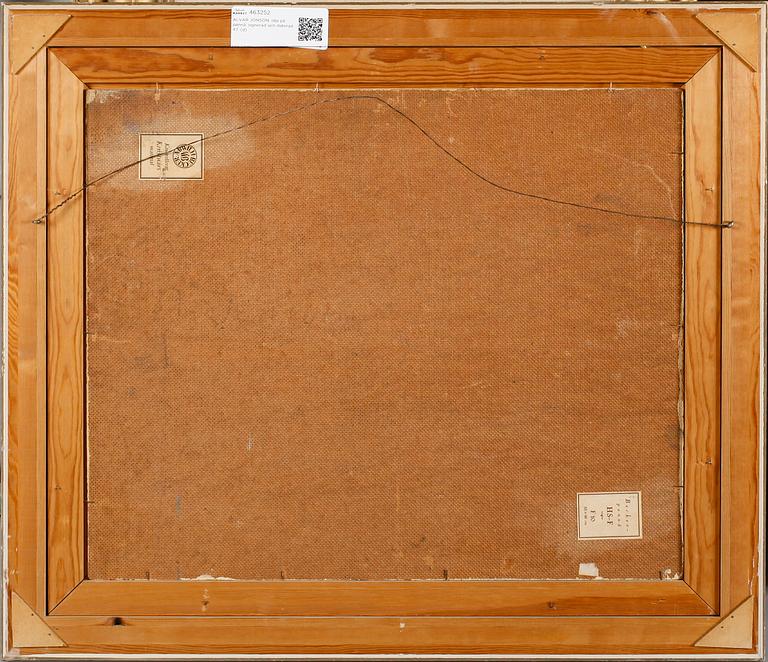 ALVAR JONSON, olja på pannå, signerad och daterad 47.