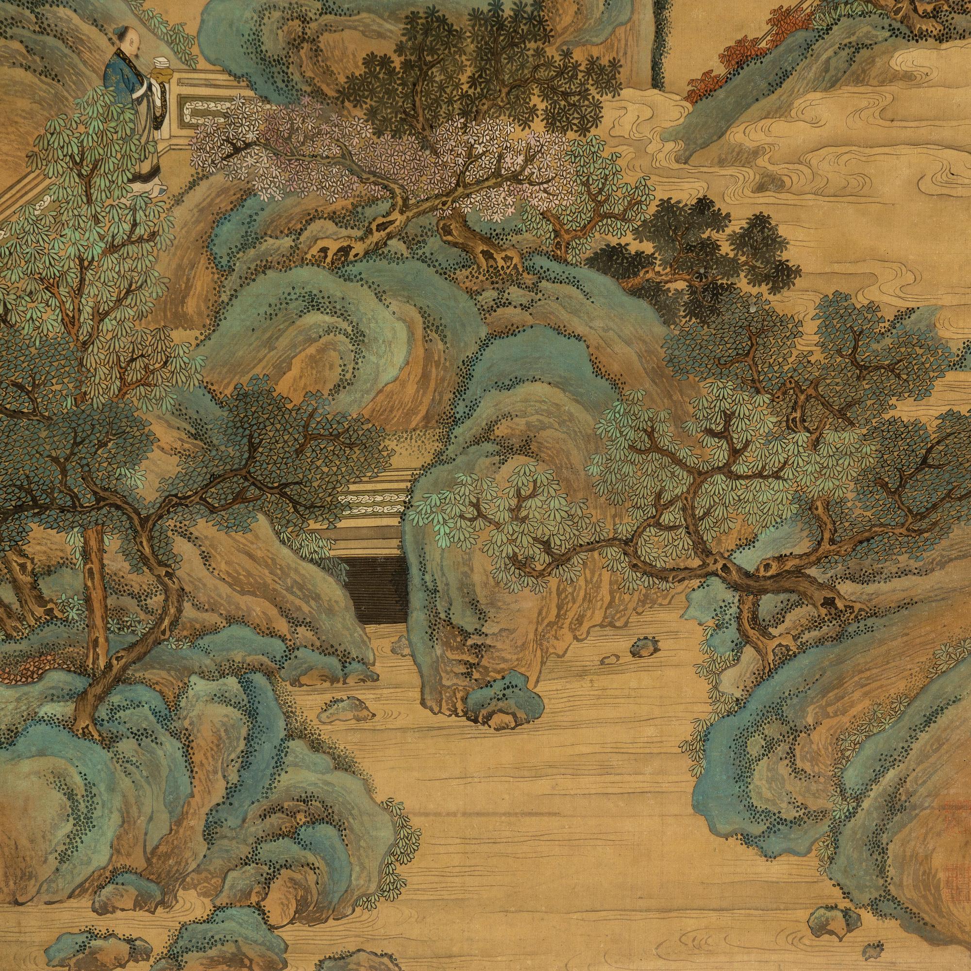 Tang Yin, copy after, ink and scolour on silk. Qing dynasty, late 19th/early 20th century.