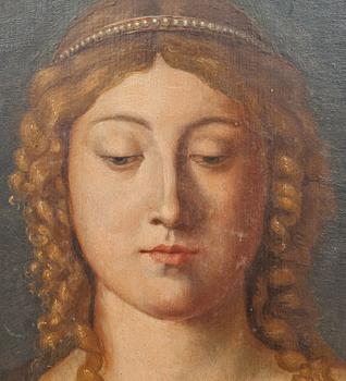 OKÄND KONSTNÄR, olja på träpannå, 1800-talets första hälft.