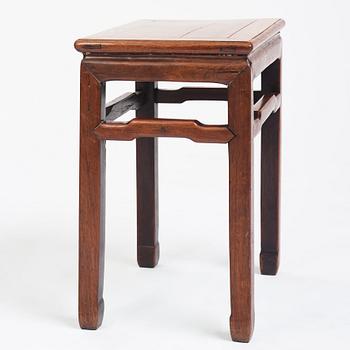 A Chinese hardwood table/stool, Qingdynasty.