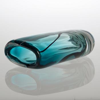 A Vicke Lindstrand 'Winter' glass vase, Kosta, 1950's.