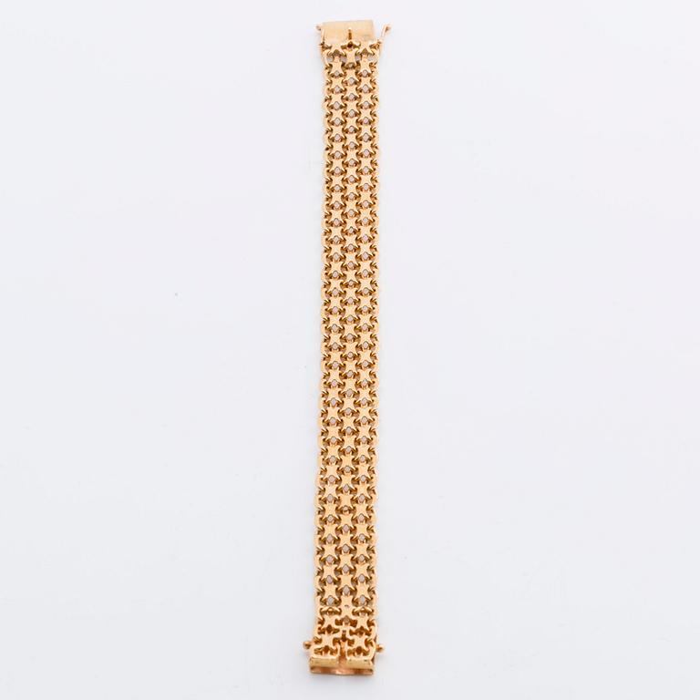 BRACELET 18K, 19,8 g, Bröderna Hedéns Guldsmeds AB, Stockholm 1966.