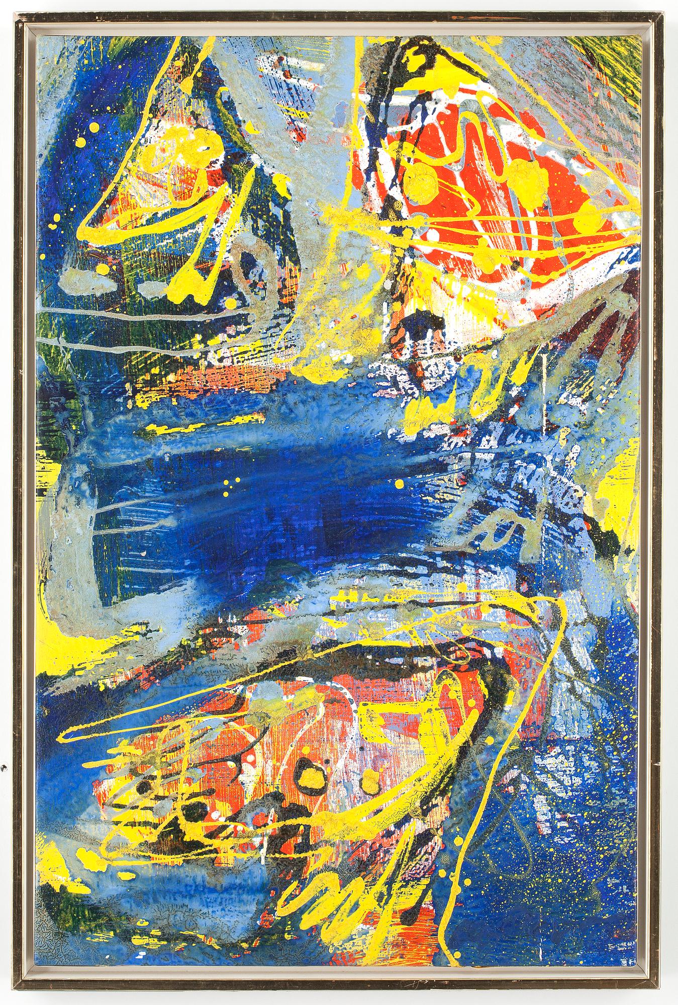 PETER NYBORG, olja på duk, "Leroi de suede", dat 1990.