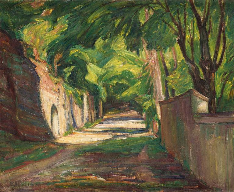 Karl Nordström, "Passage vid stadsmuren".