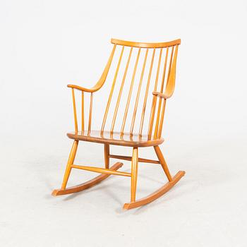 A Nesto beech rocking chair mid 1900s.