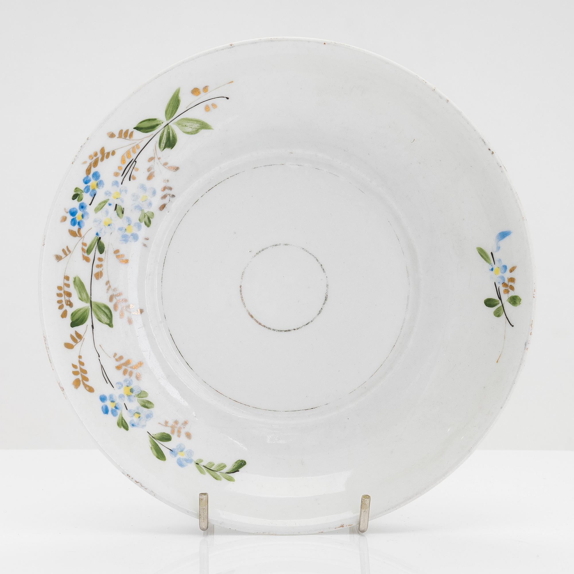 Kuznetsov, chokladkopp med fat, porslin, Dulevo-fabriken, 1891 - 1917.