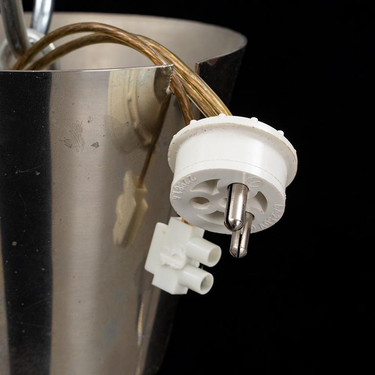 A glass ceiling lamp, second half of the 20th century.