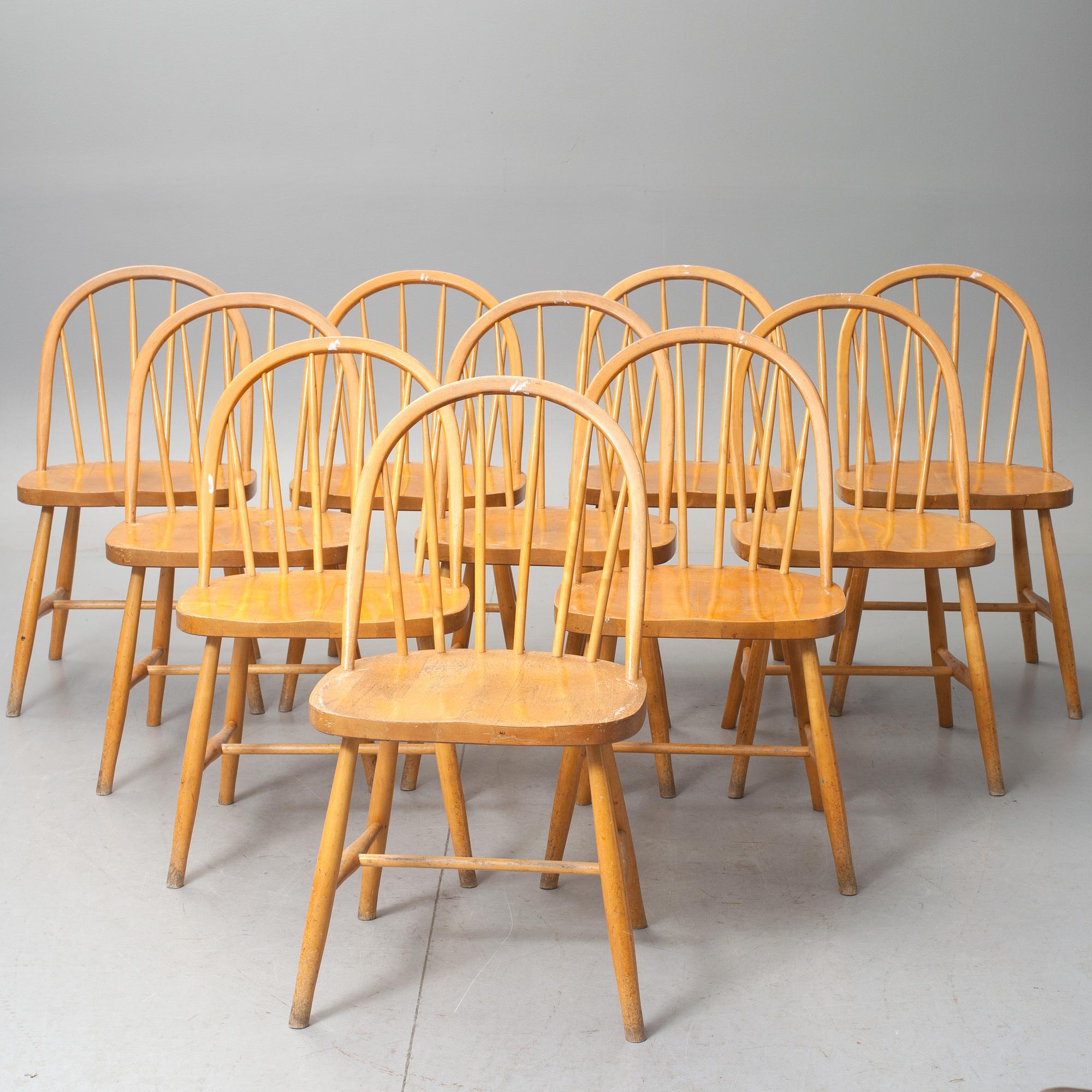 STOLAR, 10 st, troligen G A Bergh, 1900-talets andra hälft.