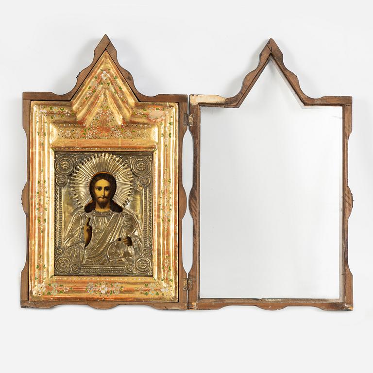 Icon, Russia, 19th Century, Christ Panthocrator.