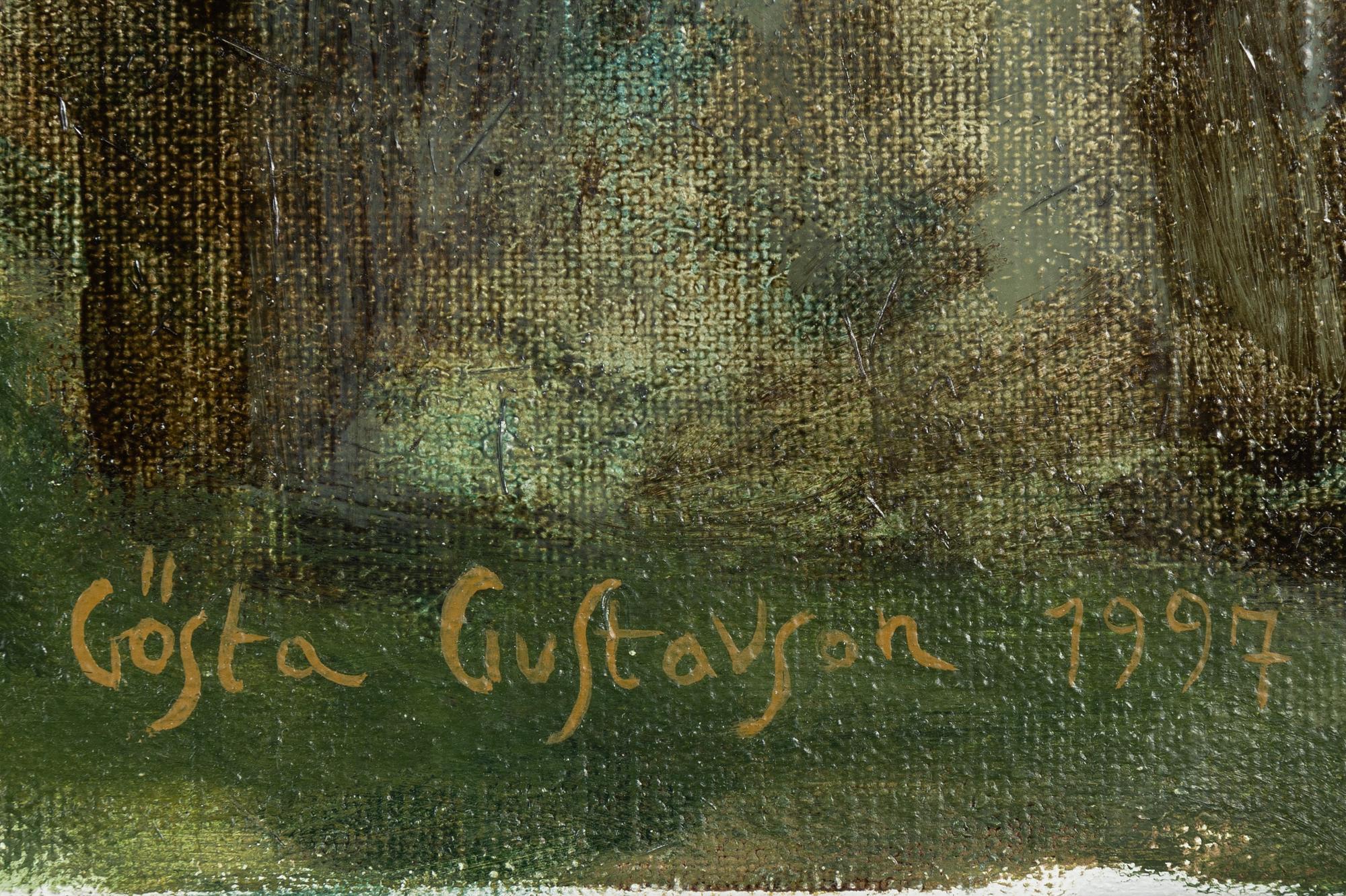 Gösta Gustavson, olja på duk, signerad och daterad 1997.