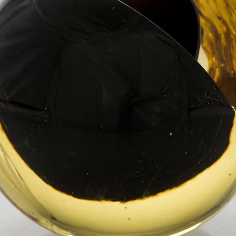 Nanny Still, skulptur, "Melon" signerad Nanny Still Riihimäen Lasi Oy.