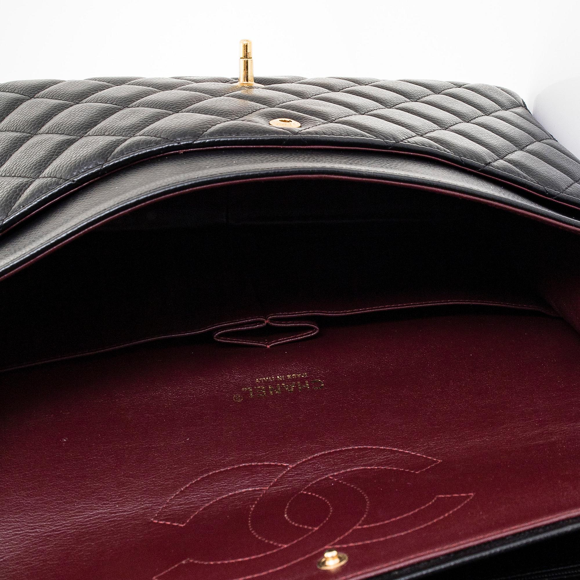 Chanel, a 'Double Flap Bag Maxi' bag, 2013-2014.