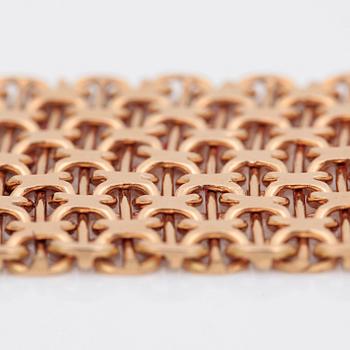 ARMLÄNK, 18 k guld, Stockholm, 1970. Vikt ca 80 g.