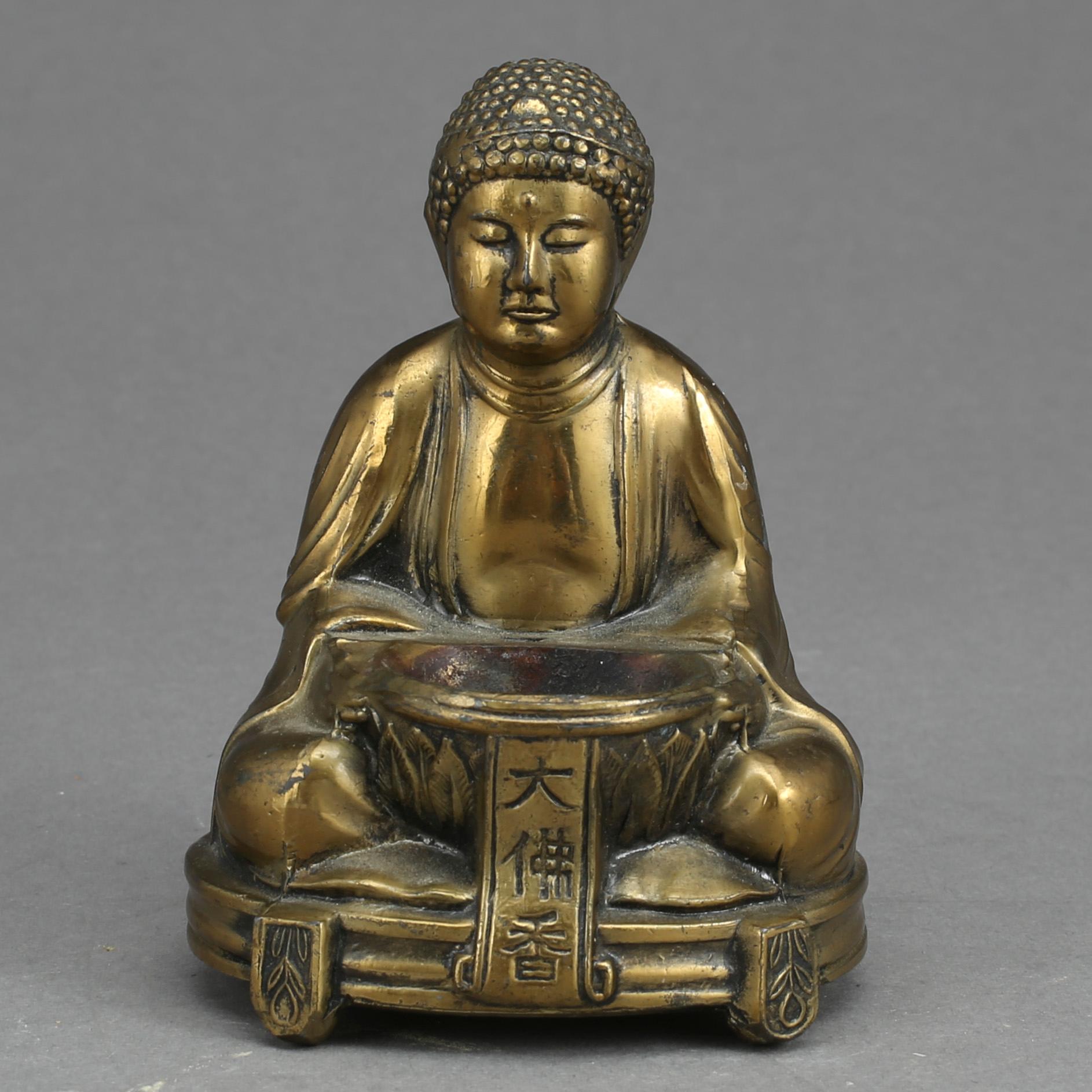 FIGURIN, mässing, Japan, 1900-tal.