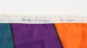 OLLE BAERTLING, Färgserigrafi på tyg (flagga), signerad Baertling och numrerad 33/250.