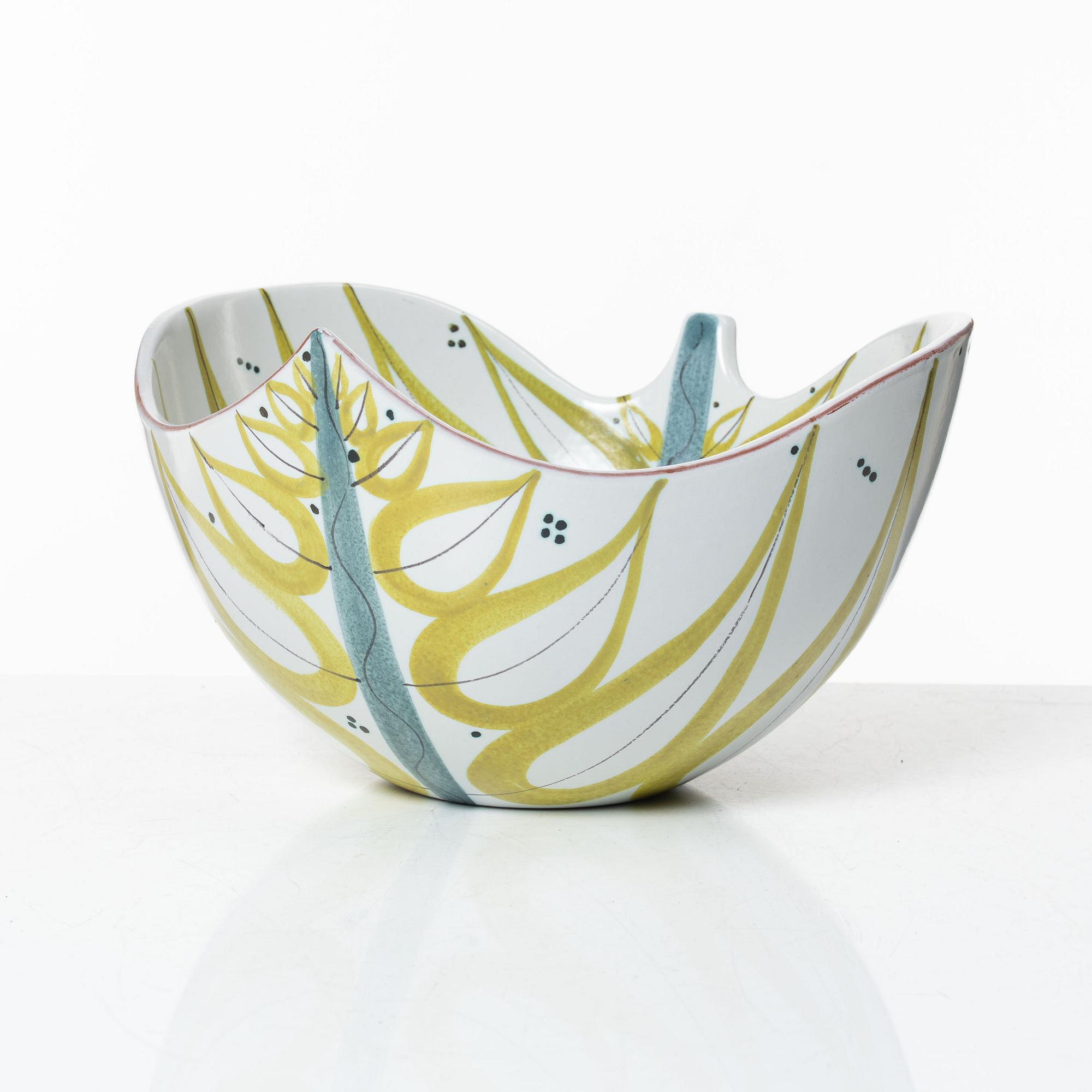 Stig Lindberg, a faience bowl, Gustavsbergs studio.