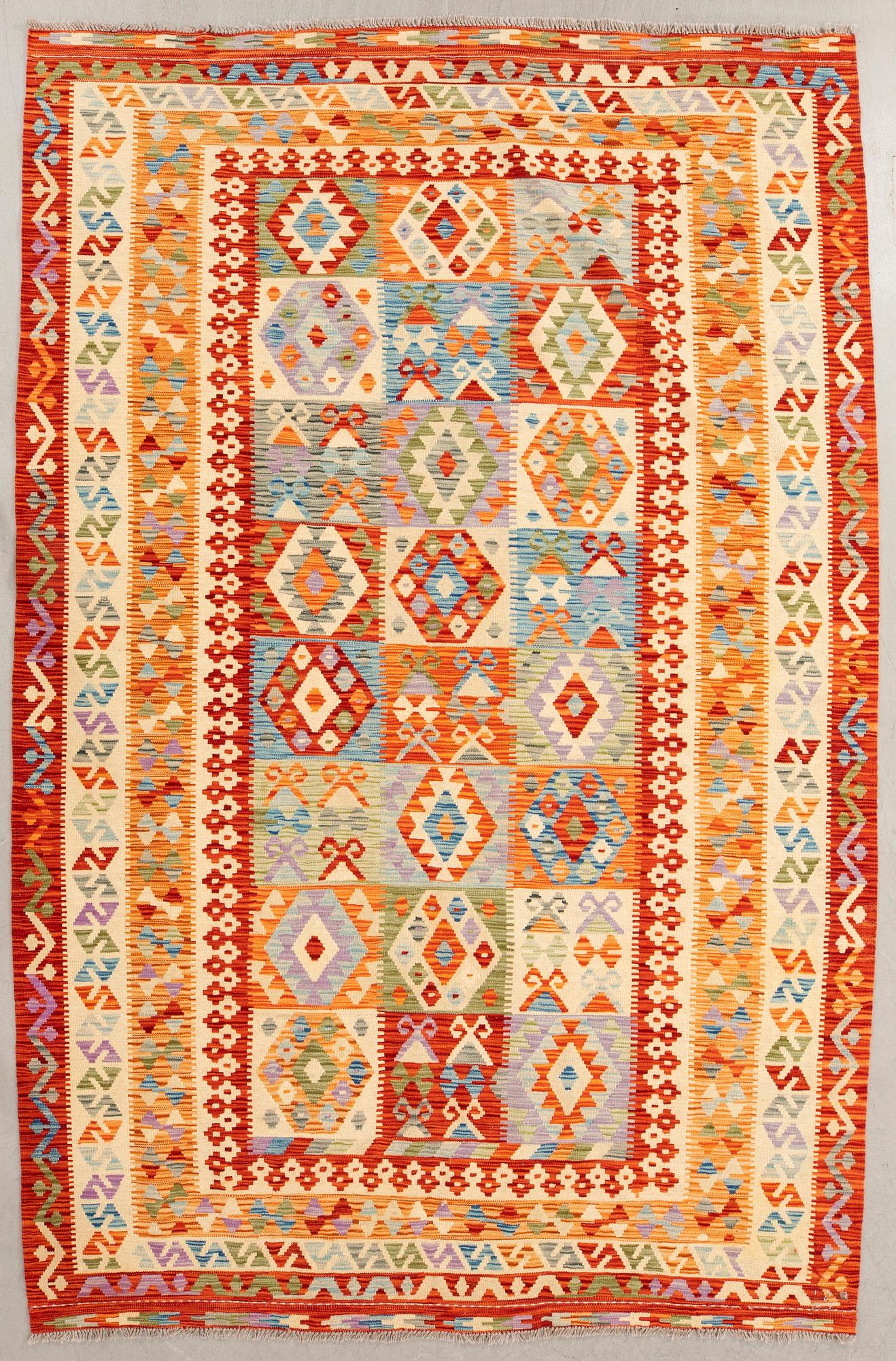 Carpet Kelim approx. 298x201 cm.