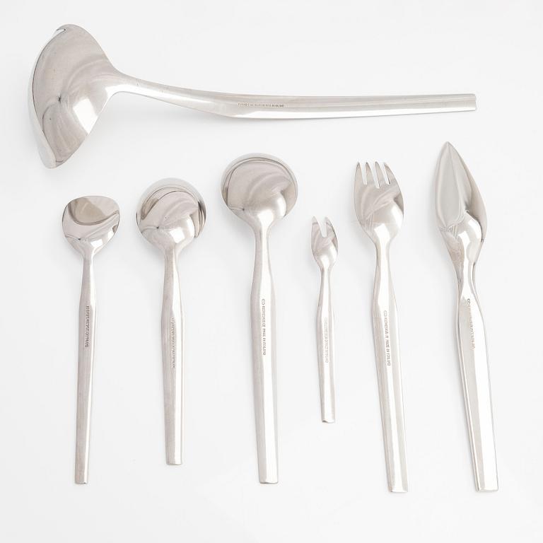 Tapio Wirkkala, a 28-piece set of 'Caravelle' steel cutlery, Hopeakeskus Oy Finland.