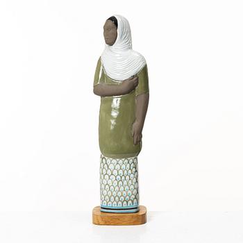 Mari Simmulson, a stoneware figurine, Upsala-ekeby, Sweden.
