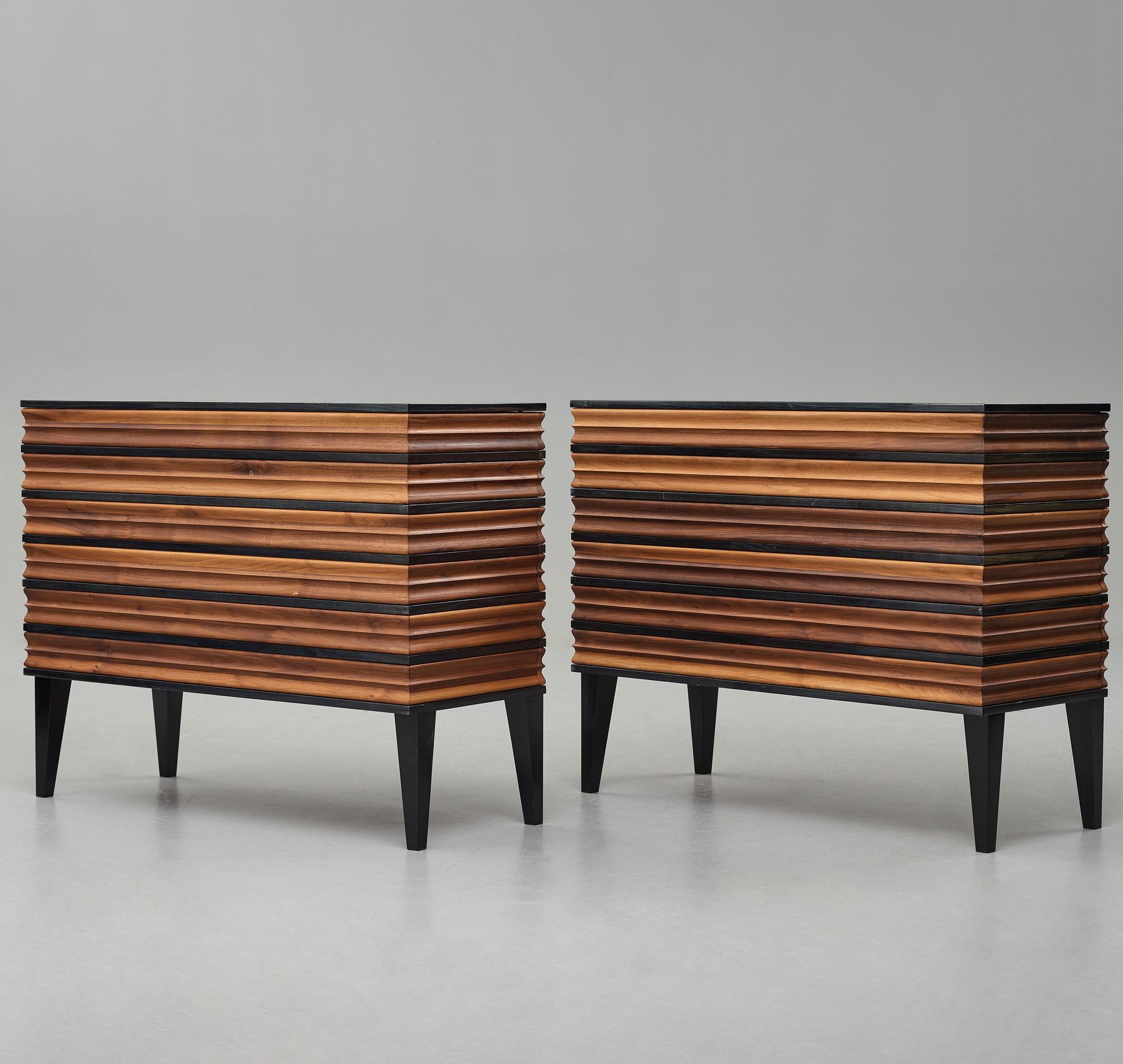 Attila Suta, a pair of chest of drawers, in an edition of 10, Studio Attila Suta 2015.