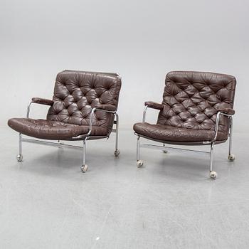 Bruno Mathsson, fåtöljer ett par, Karin 73, Dux, 1900-talets andra hälft.