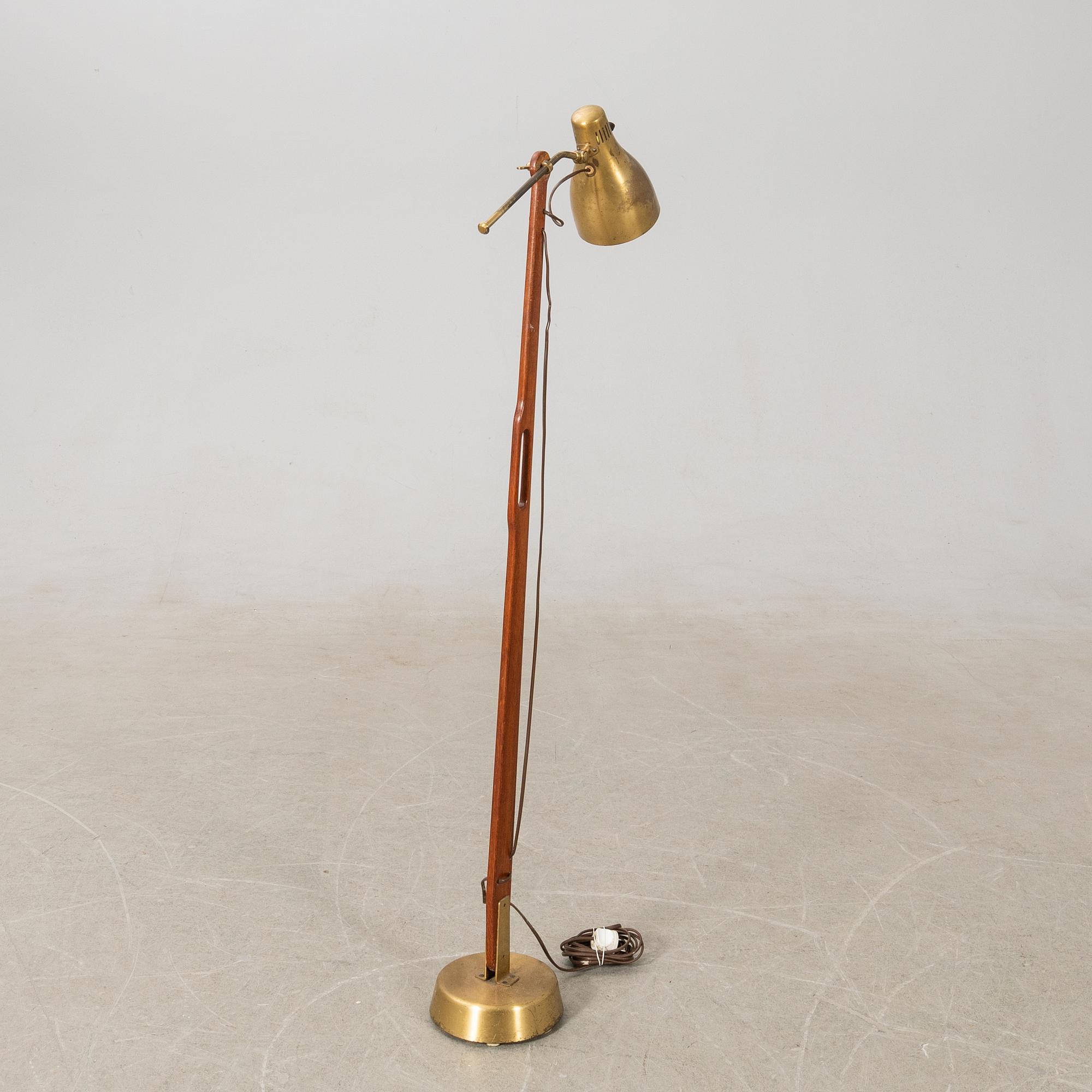Hans Bergström, golvlampa, modell "544", ateljé Lyktan, Åhus, 1940-50-tal.