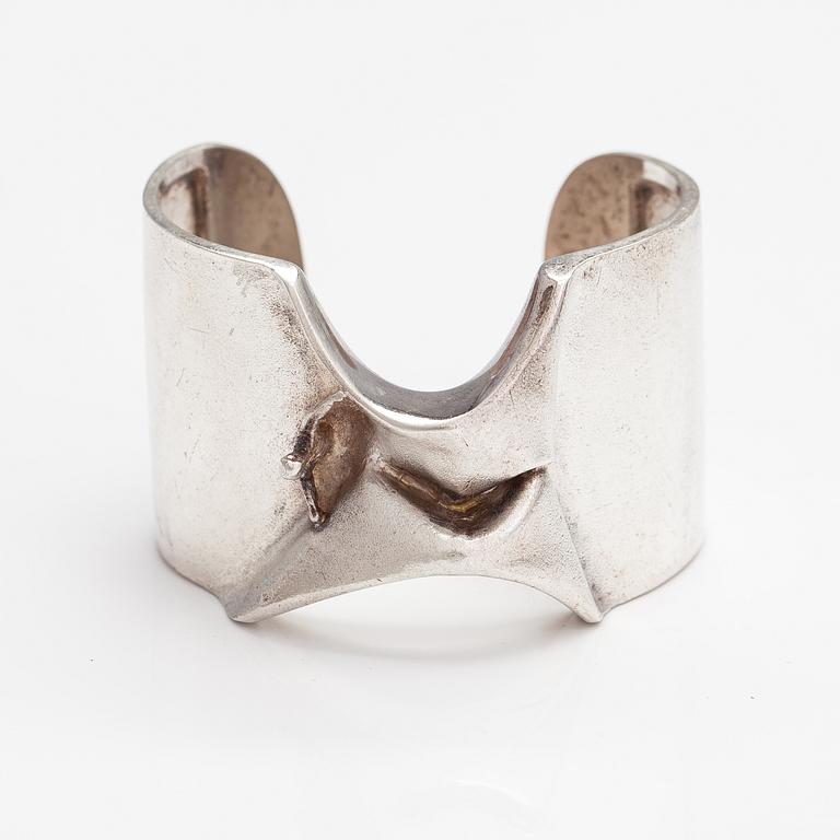 Björn Weckström, Armband "Mannen från Merkurius", sterling silver. Lapponia 1970.