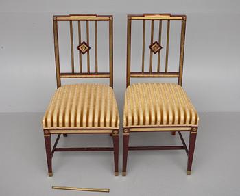 STOLAR, ett par, Jacob-stil, Ryssland 1800-talets slut.