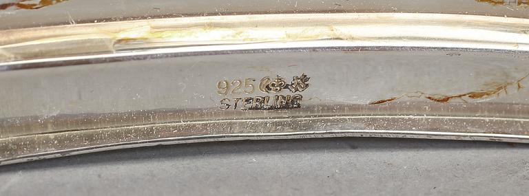 LJUSSTAKAR, ett par, barockstil, sterlingsilver, Tyskland, 1900-tal.