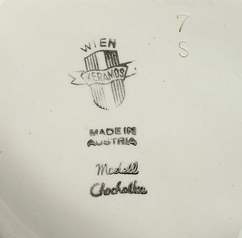FIGURIN, porslin, Rudolf Chocholka, Keramos, Wien, Österrike, 1900-talets mitt.