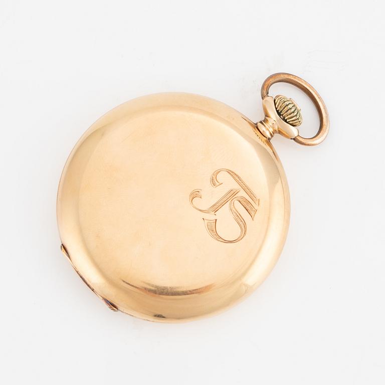 Fickur, Savonett, 14K guld, 52 mm.