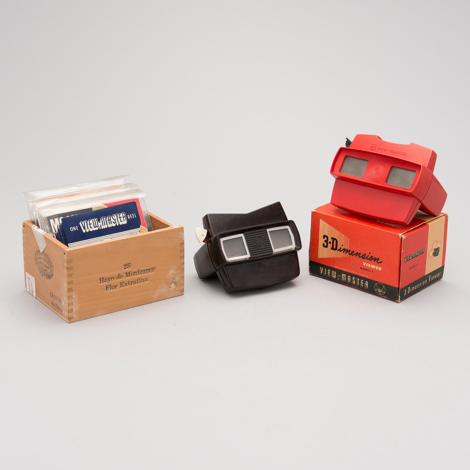 VIEW-MASTER, 2 st med flertal bildskivor.