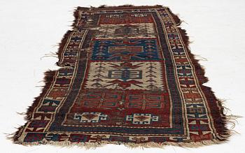 A, antique Shavak fragment, Tunceli region, eastern Anatolia, approx. 270 x 95 cm.